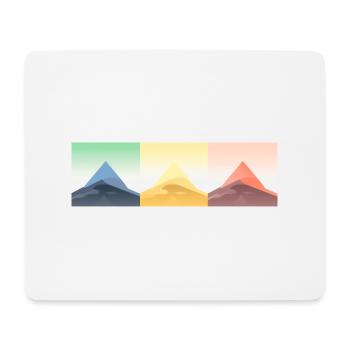Mountain Landscape Geometric Art - Mouse Pad (horizontal) - white - Front