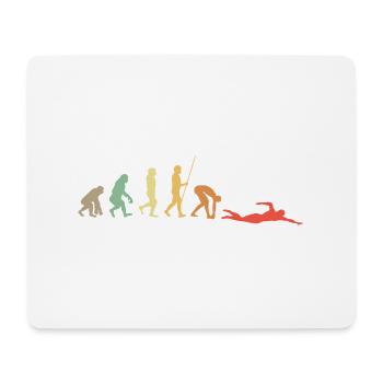 Nageurs Sports nautiques - Tapis de souris (format paysage) - blanc - Devant