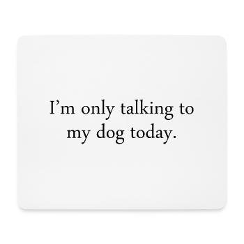 Dog Hund - Mousepad (Querformat) - Weiß - Vorne