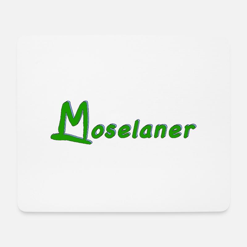 Moselaner grün - Mousepad (Querformat) - Weiß