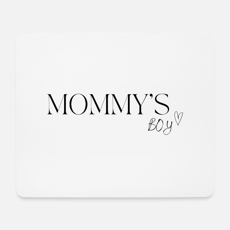 MOMMY'S BOY - Mousepad (Querformat) - Weiß