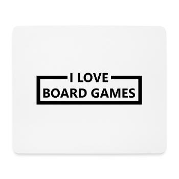 boardgame chess backgammon game night - Mousepad (Querformat) - Weiß - Vorne