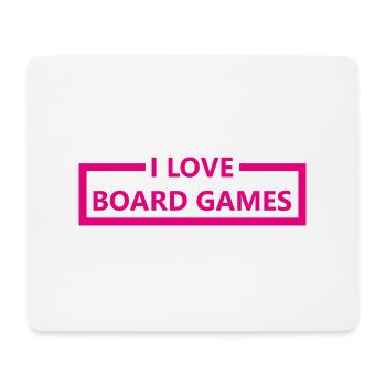 boardgame chess backgammon game night - Mousepad (Querformat) - Weiß - Vorne
