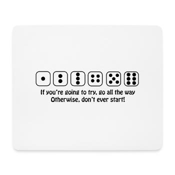 Boardgame Chess Backgammon Game Night - Mouse Pad (horizontal) - white - Front