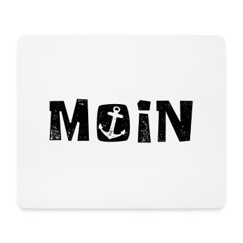 Moin - Norddeutsch - Gruß - Mousepad (Querformat) - Weiß - Vorne