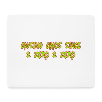 Causer le chaos depuis 2020 Dicton amusant - Tapis de souris (format paysage) - blanc - Devant