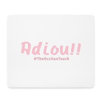 Adiou !! - Tapis de souris (format paysage) - blanc - Devant