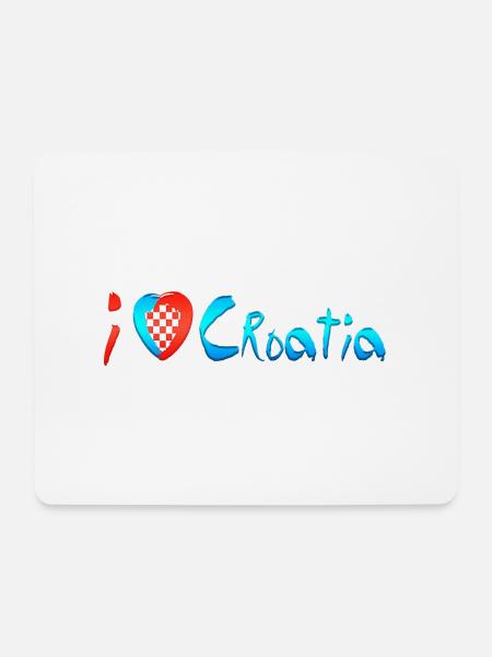 Kroatien hrvatska kroatien hrv reisen europa zagreb - Mousepad (Querformat) - Weiß