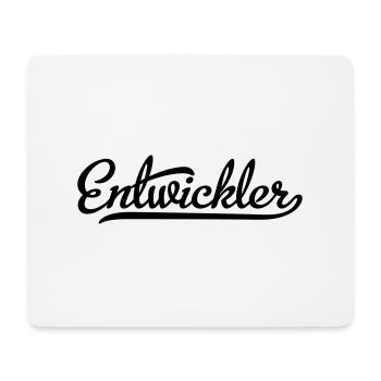 Entwickler - Mousepad (Querformat) - Weiß - Vorne