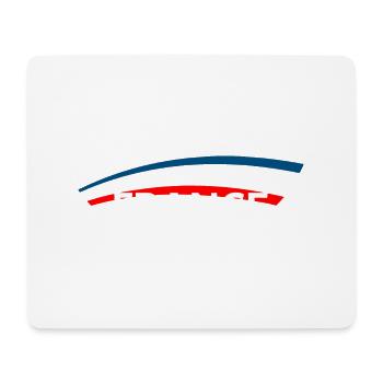Équipe France - Tapis de souris (format paysage) - blanc - Devant