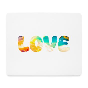 LOVE - Mouse Pad (horizontal) - white - Front