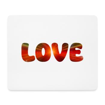 LOVE - Mouse Pad (horizontal) - white - Front