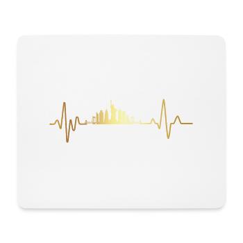 Heartbeat New York - Mouse Pad (horizontal) - white - Front