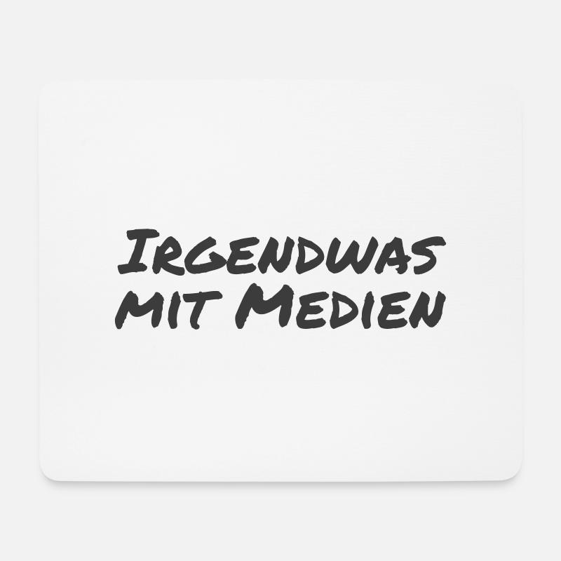 Irgendwas mit Medien - Mousepad (Querformat) - Weiß