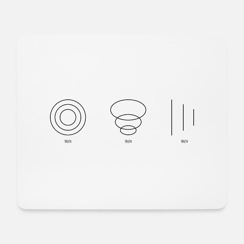 TRUTH black - Mousepad (Querformat) - Weiß
