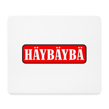 heybaby farbig - Mousepad (Querformat) - Weiß - Vorne