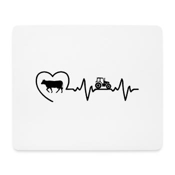 Landwirt/in - Mousepad (Querformat) - Weiß - Vorne