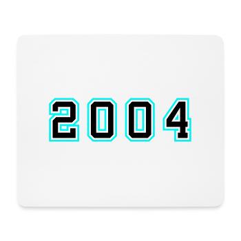 2004 Jahr Geburtstag - Mousepad (Querformat) - Weiß - Vorne