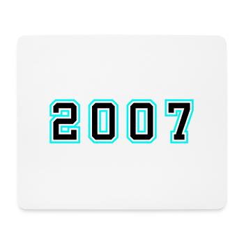 2007 Year Birthday - Mouse Pad (horizontal) - white - Front
