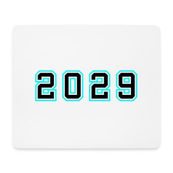 2029 Jahr Geburtstag - Mousepad (Querformat) - Weiß - Vorne