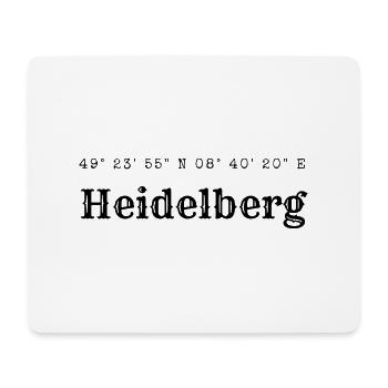 Heidelberg coordinates - Mouse Pad (horizontal) - white - Front