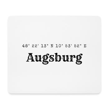 Coordonnées Augsbourg - Tapis de souris (format paysage) - blanc - Devant