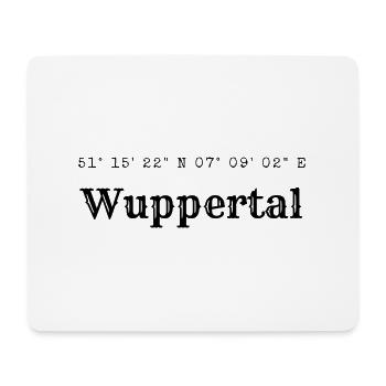 Wuppertal coordinates - Mouse Pad (horizontal) - white - Front