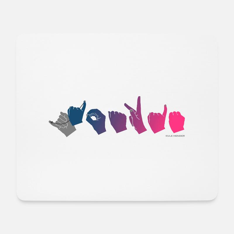 Scrooge (Farbverlauf von Blau zu Rosa) - Mousepad (Querformat) - Weiß