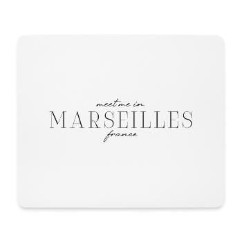 Marseille, France Style Design T-Shirt - Mouse Pad (horizontal) - white - Front