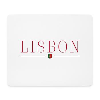 Lisbonne, Portugal Style Design T-Shirt - Tapis de souris (format paysage) - blanc - Devant