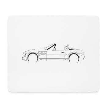 Auto - Mousepad (Querformat) - Weiß - Vorne