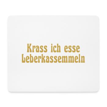 Nicht vegan Sprüche - Mousepad (Querformat) - Weiß - Vorne