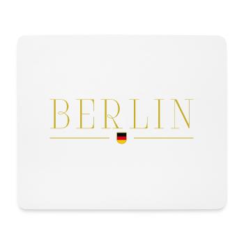 T-shirt au design de style berlinois - Tapis de souris (format paysage) - blanc - Devant