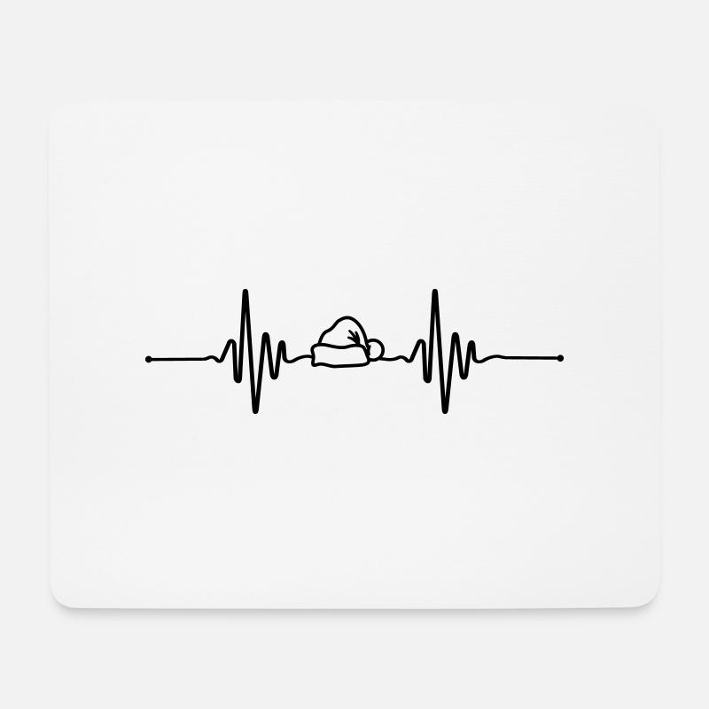 Beat Weihnachten - Mousepad (Querformat) - Weiß