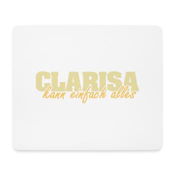 Mrs. Clarisa - Mouse Pad (horizontal) - white - Front