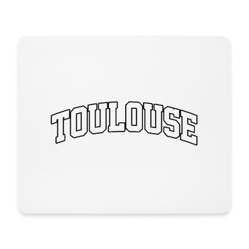 Toulouse Logo: College-Design im französischen Stil - Mousepad (Querformat) - Weiß - Vorne
