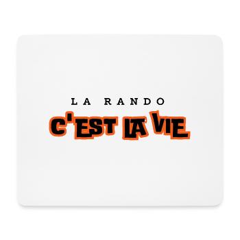 Hiking is life. Humour, passion, hiking - Mouse Pad (horizontal) - white - Front
