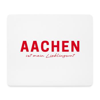 T-shirt d’Aix-la-Chapelle – parfait pour les fans et les amoureux - Tapis de souris (format paysage) - blanc - Devant