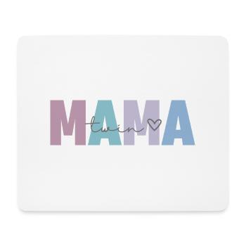 Maman jumelle - Tapis de souris (format paysage) - blanc - Devant
