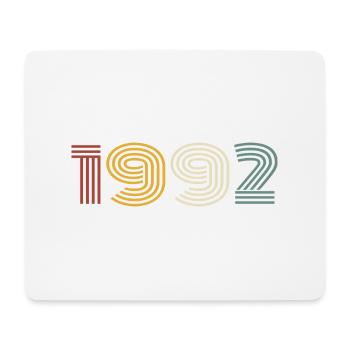 1992 Retro Style 1992 Birthday 1992 Vintage - Mouse Pad (horizontal) - white - Front