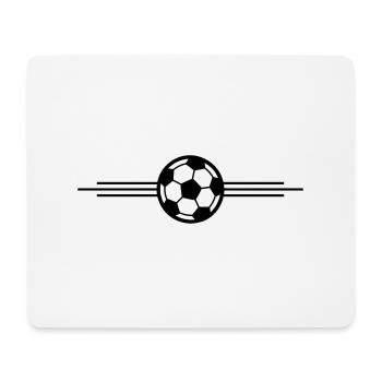 Fussball Ball Symbol - Mousepad (Querformat) - Weiß - Vorne