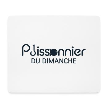 Poissonnier du Dimanche humour pêcheur amateur - Tapis de souris (format paysage) - blanc - Devant