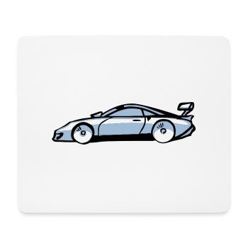 Sports Car - Mouse Pad (horizontal) - white - Front