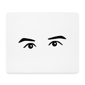 eyes - Mousepad (Querformat) - Weiß - Vorne