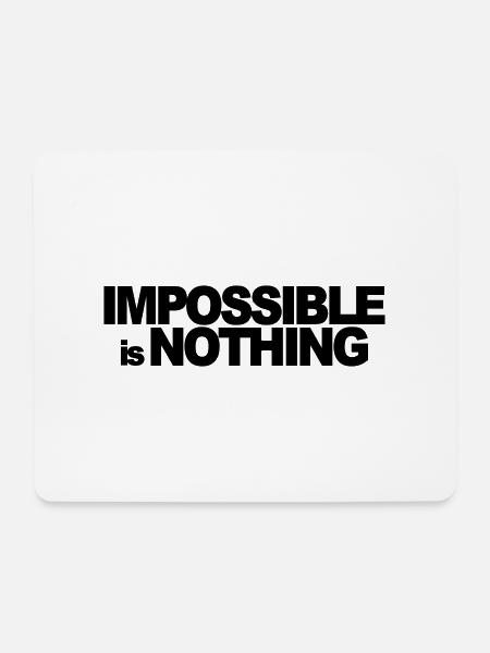 masterfitness_impossible - Mousepad (Querformat) - Weiß