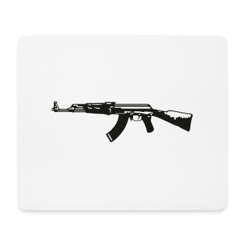 AK-47 - Mouse Pad (horizontal) - white - Front