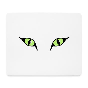 Katzenaugen 03 / Cat Eyes - Mousepad (Querformat) - Weiß - Vorne