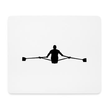 Rudern - Mousepad (Querformat) - Weiß - Vorne
