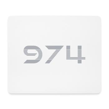 France l’île de la Réunion 974 - Tapis de souris (format paysage) - blanc - Devant