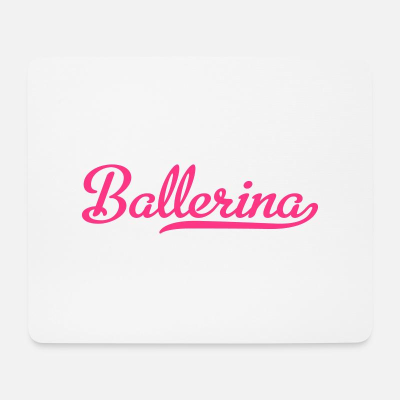 ballerina - Mousepad (Querformat) - Weiß